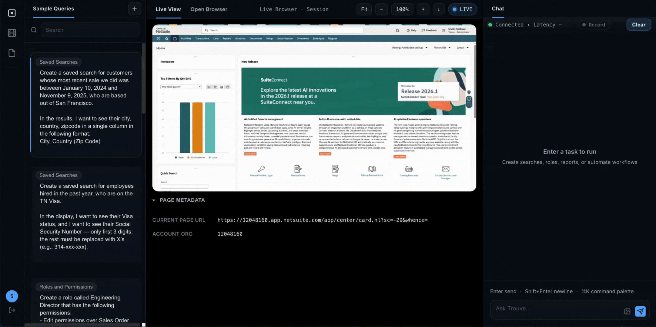 Trouve workflow preview